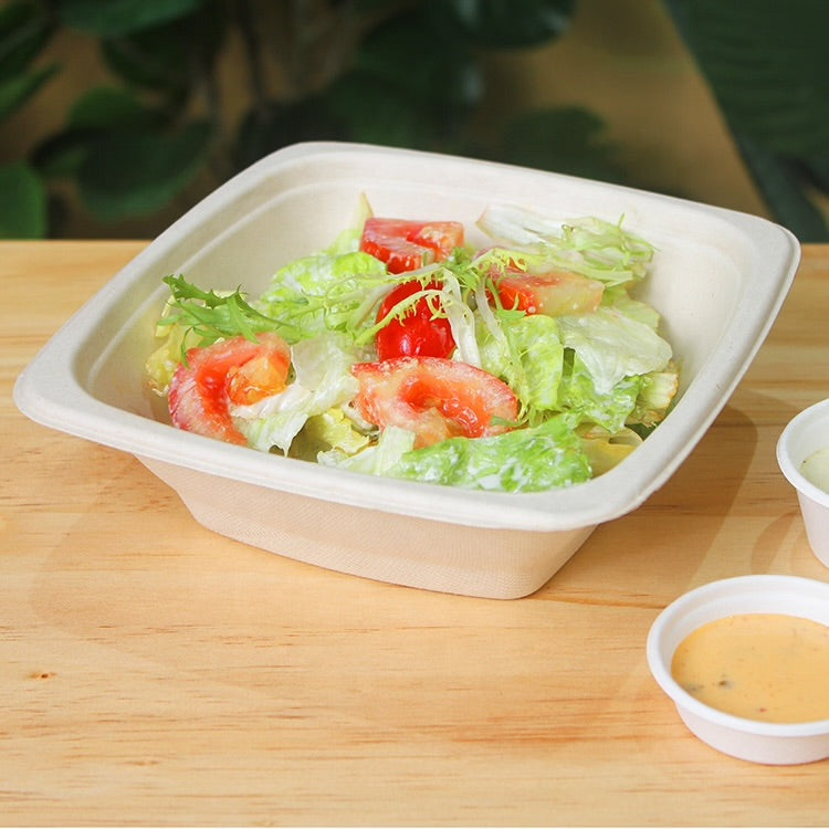 32oz Square Bagasse Bowls