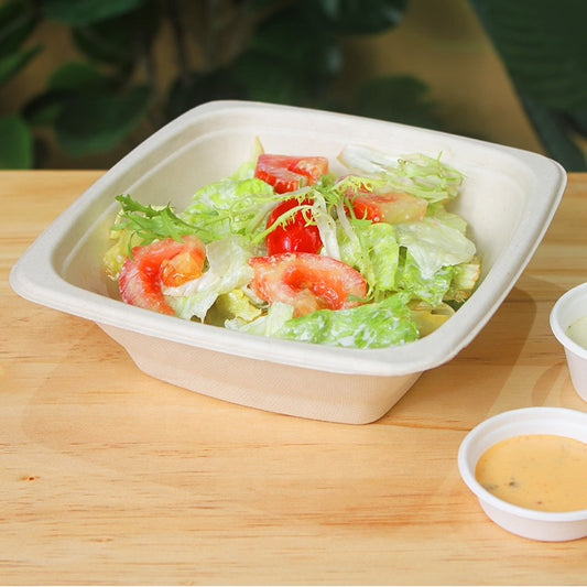 32oz Square Bagasse Bowls