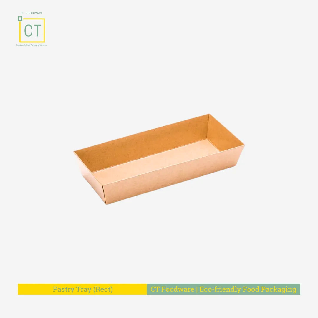 Pastry Tray w PET Lid | Eco friendly Food Packaging | CT Foodware - SG