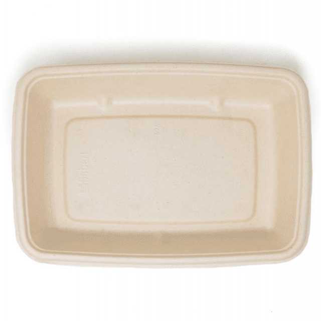 30oz Rectangular Bagasse Takeout Trays