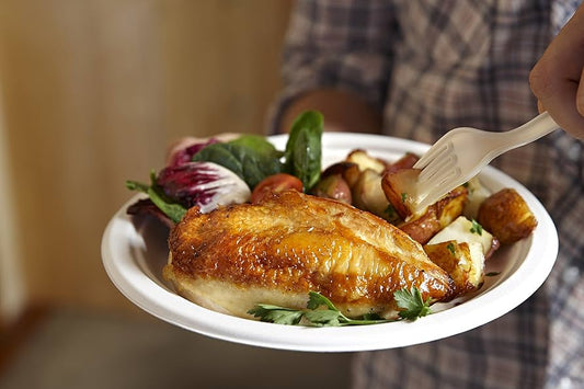 9” Round Bagasse Plates