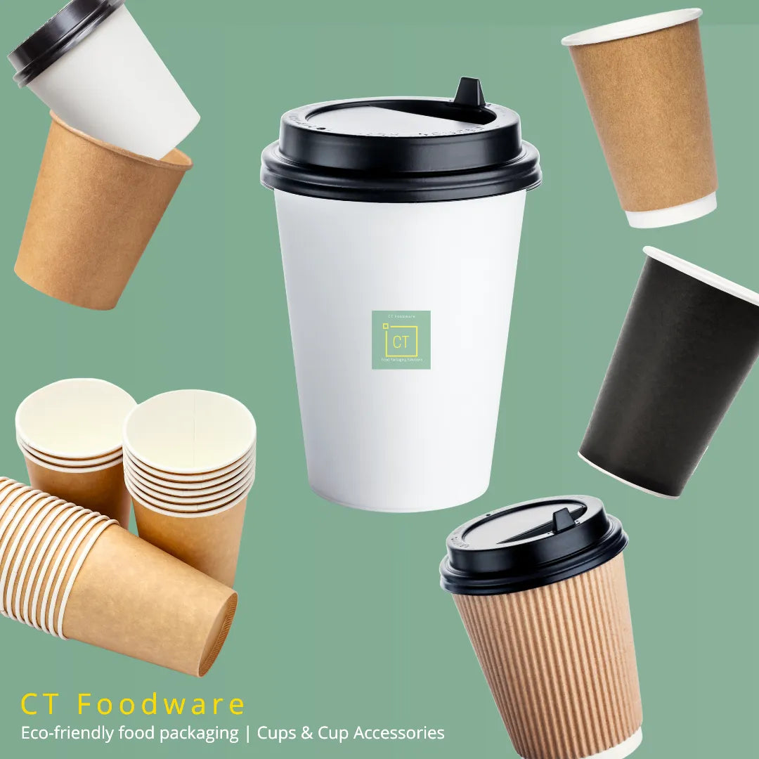 Premium Paper Cups & Cup Accessories | CT Foodware | Eco-friendly Food Packaging
