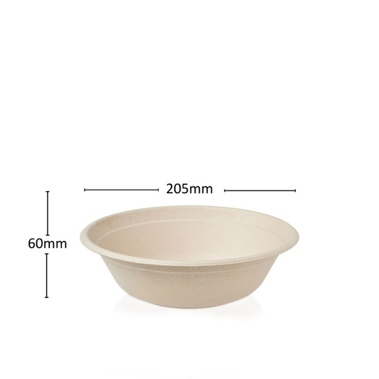 1000ml Round Bagasse Bowls