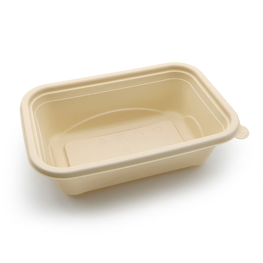 850ml Biocorn Rectangular Bowls and Lids