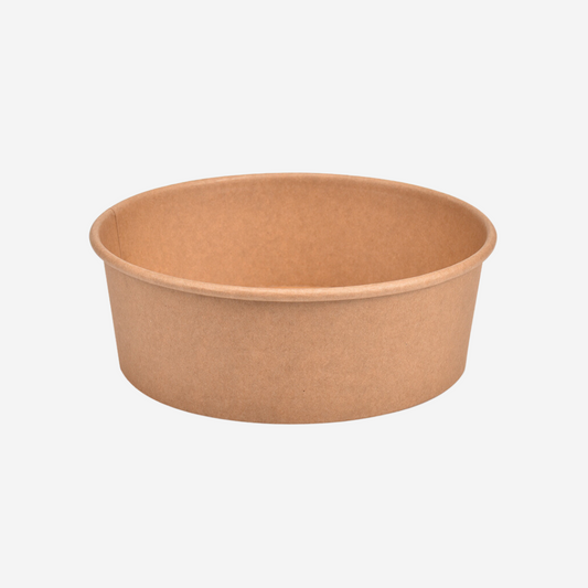 1300ml Kraft Paper Bowl - Convenient & Sustainable Food Packaging - CT Foodware 