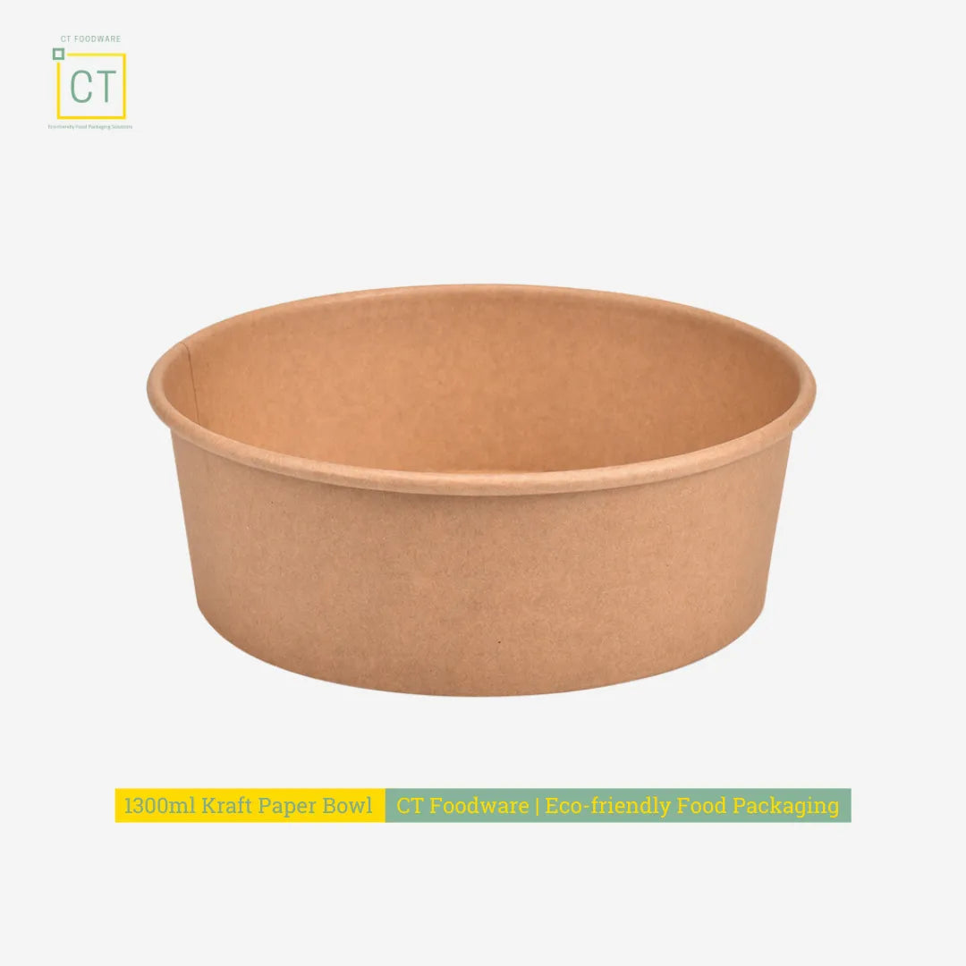 1300ml Kraft Paper Bowl - CT Foodware