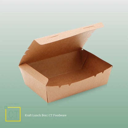 Kraft Paper Lunch Box | CT Foodware | Eco-friendly Food Packaging