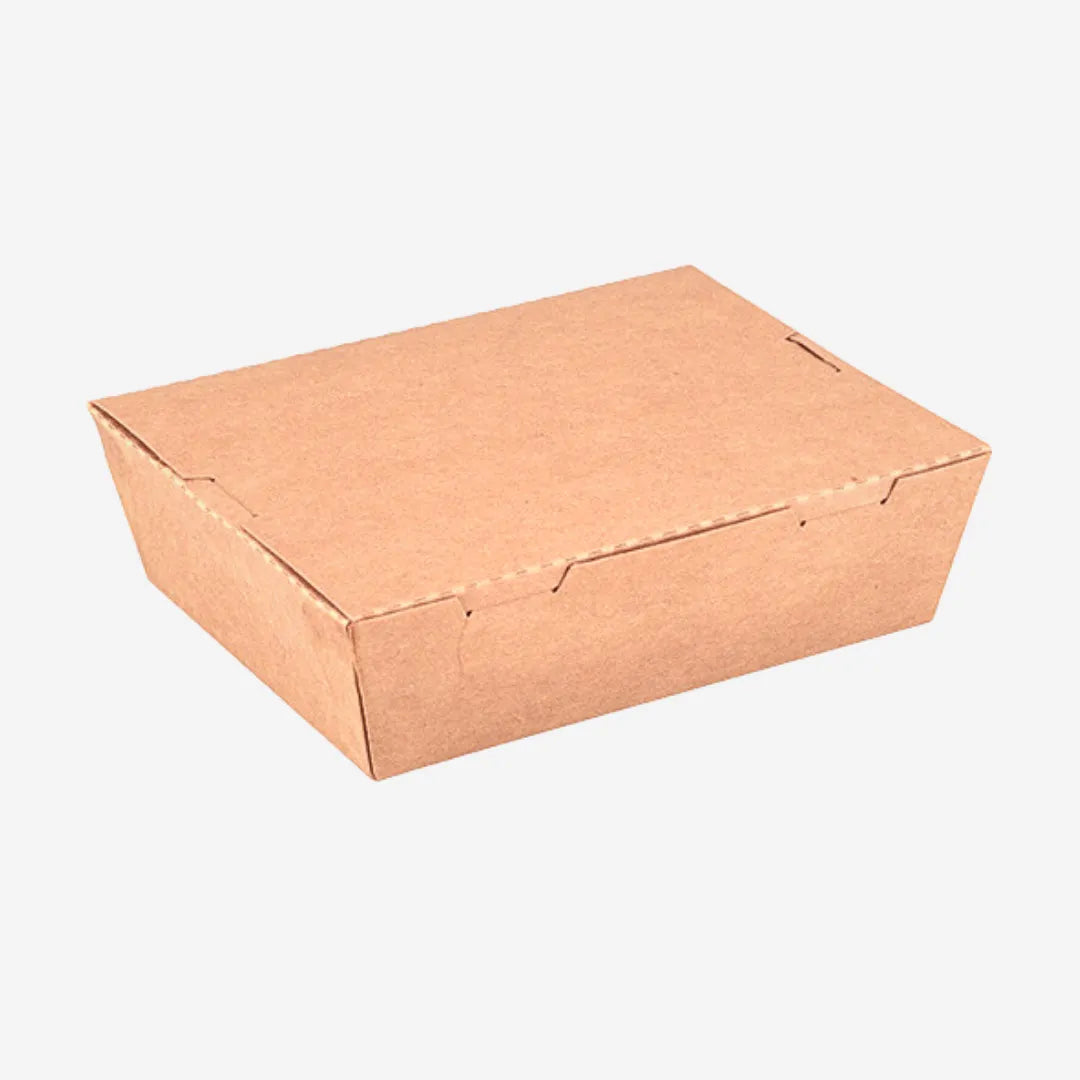 2100 Kraft Lunch Box |  Eco-friendly Takeaway Bento Boxes | CT Foodware
