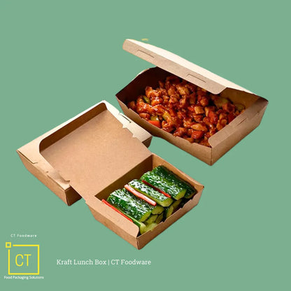 Kraft Lunch Box | CT Foodware | Eco-friendly Food Packaging