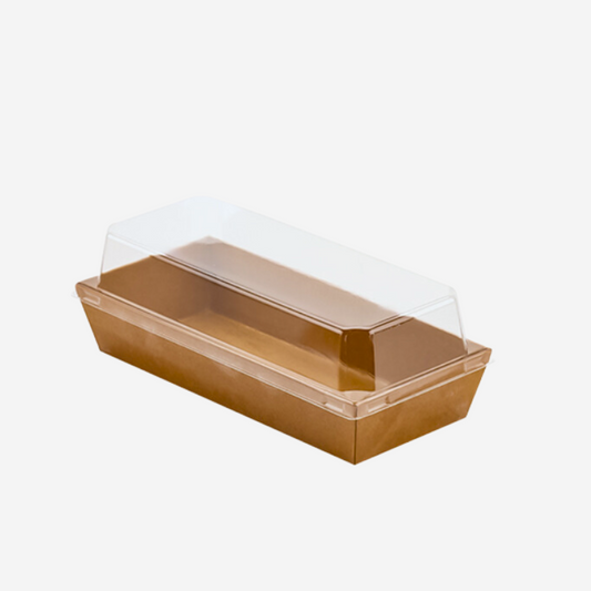 #4 Pastry Tray w PET Lid | Eco friendly Food Packaging SG | CT Foodware