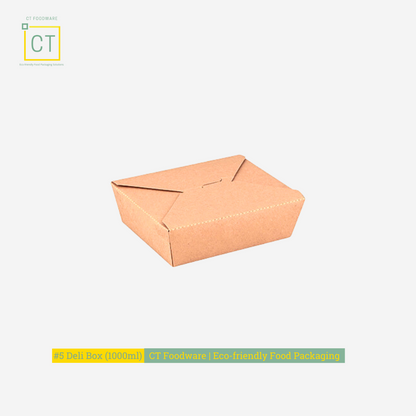 Takeaway Box #5 | CT Foodware | Eco-friendly Food Packaging