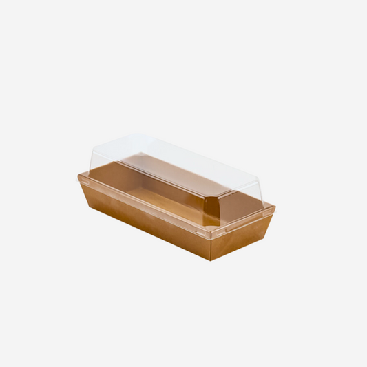 #5 Pastry Tray w PET Lid | Eco friendly Food Packaging | CT Foodware