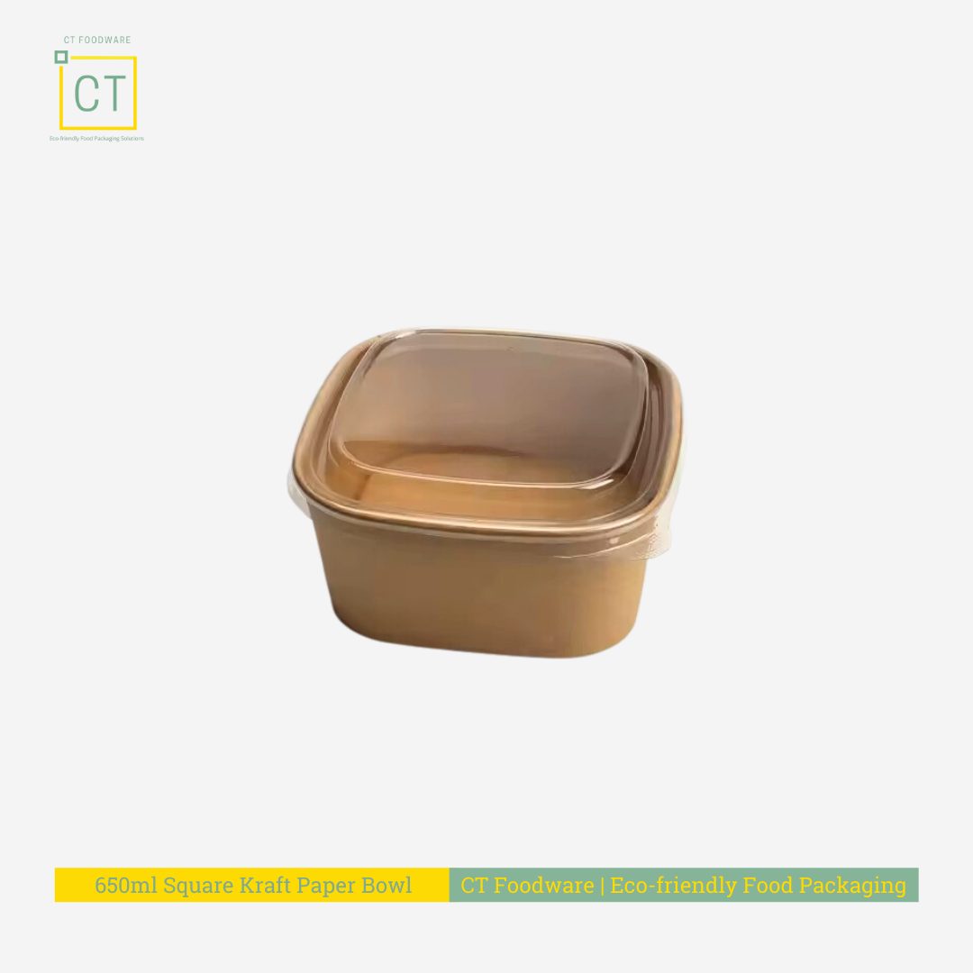 Square Bowl w PP Lid - 132 | CT Foodware