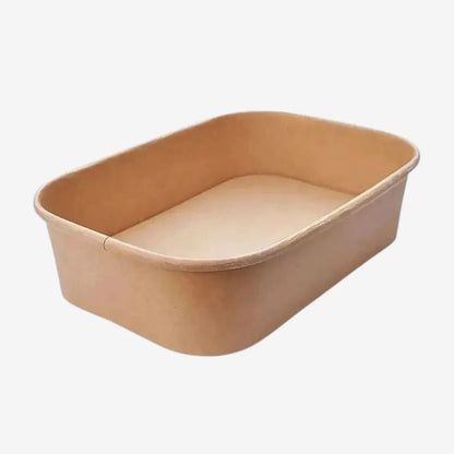 750ml Rectangular Kraft Paper Bowl