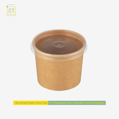 8oz Kraft Paper Soup Tub | Kraft Paper Food Packaging  