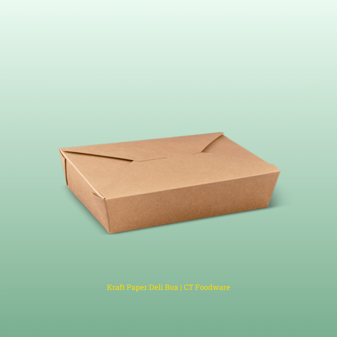 Kraft Paper Takeaway Container | CT Foodware | Food Packaging | Singapore, Tampines