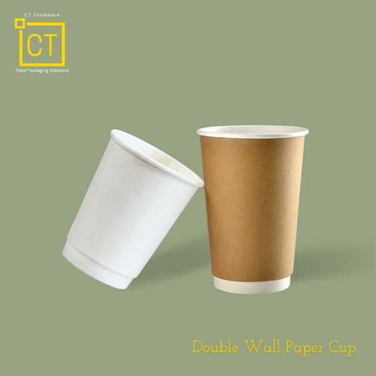 Double Wall Paper Cup | Premium Disposable Cup | CT Foodware | Singapore