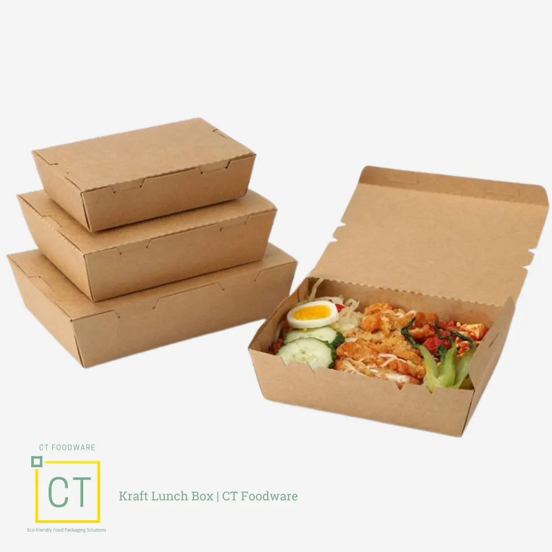 Kraft Lunch Box | CT Foodware | Eco-friendly Food Packaging