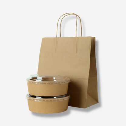 Kraft Paper Bowl offers a versatile solution for all your food service needs, suitable for both hot and cold meals. This Kraft Paper Bowl is ideal for bento, pasta, salad, and sushi