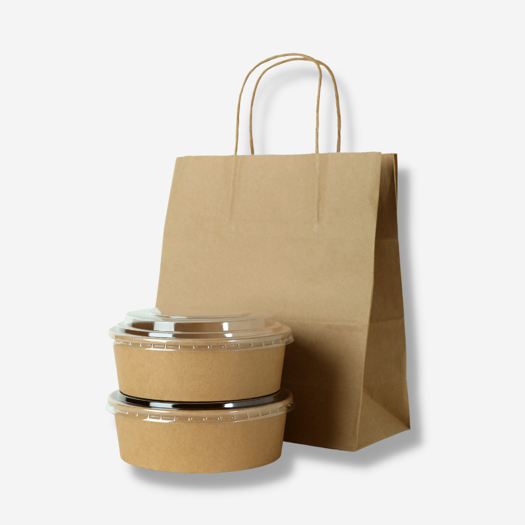 The 1000ml Kraft Paper Bowl offers a versatile solution for all your food service needs, suitable for both hot and cold meals. This Kraft Paper Bowl is the ideal choice for soup and pasta to salad and yogurt.