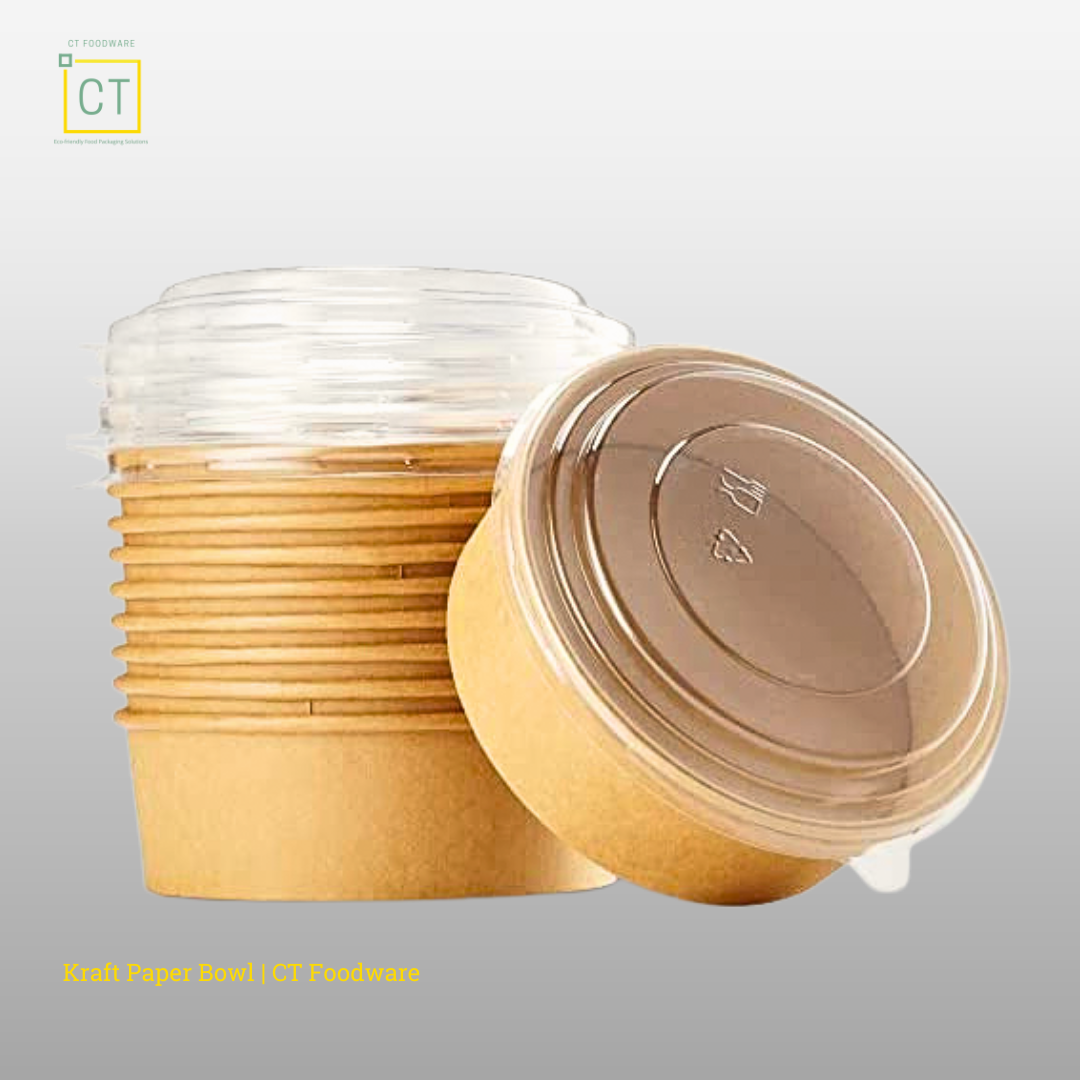 165 Bowl Lids (PP) with kraft Paper Bowl