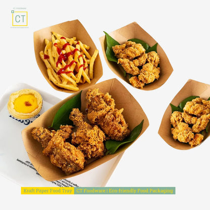 Kraft Food Tray | CT Foodware | Eco-friendly Food Packaging