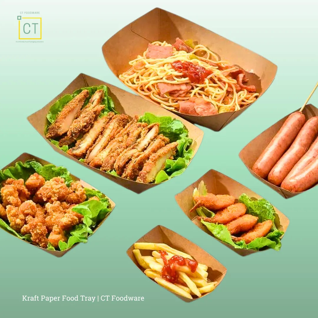 Kraft Food Tray | CT Foodware | Eco-friendly Food Packaging