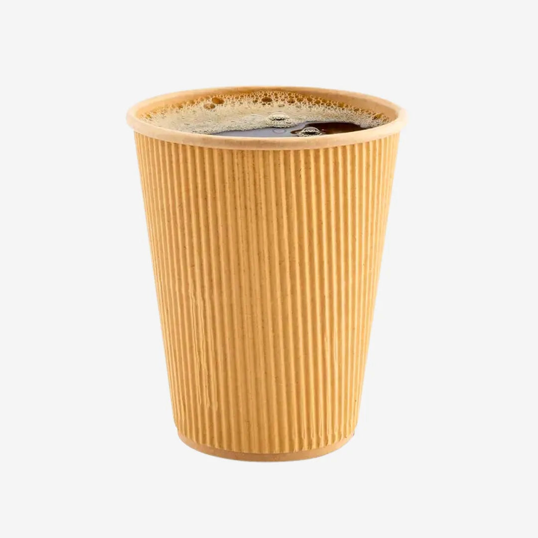 12oz Kraft Paper Ripple Wall Hot Cup | CT Foodware