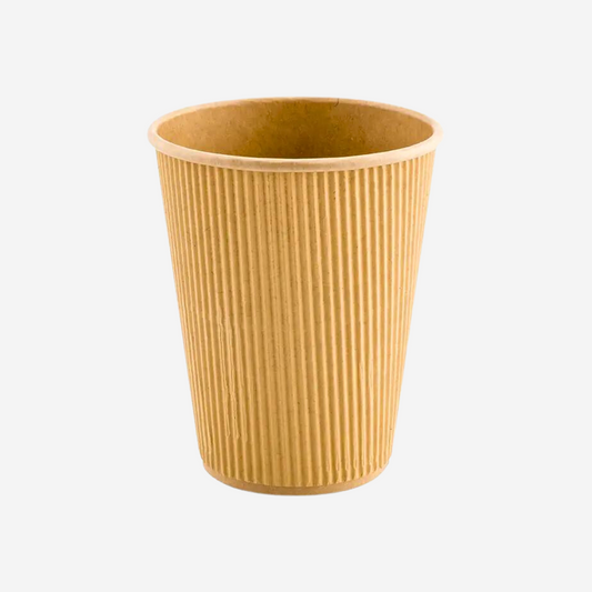 12oz Kraft Paper Ripple Wall Hot Cup | CT Foodware
