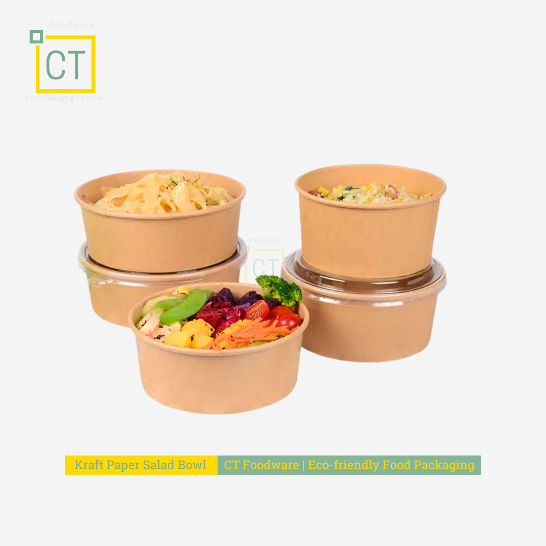 Eco-friendly Kraft Paper Salad Bowl | CT Foodware