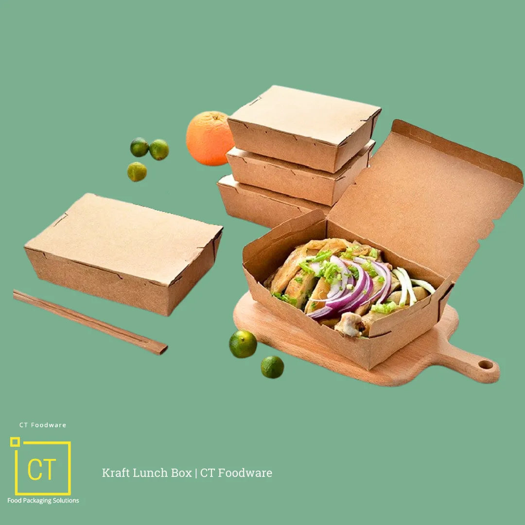 Kraft Lunch Box | CT Foodware |  Food Packaging near Singapore, Tampines