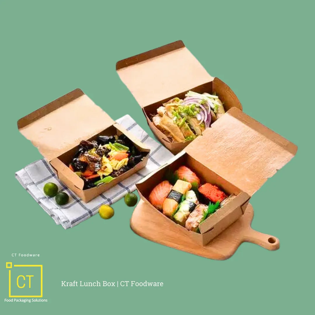 Kraft Lunch Box | CT Foodware | Food Packaging near Singapore, Tampines