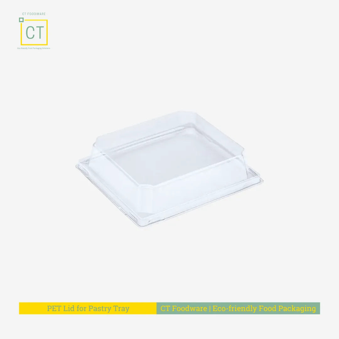 PET Lid for Pastry Tray| Eco friendly Food Packaging | CT Foodware
