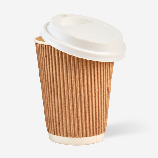 12oz Ripple Wall Paper Cup (Brown)