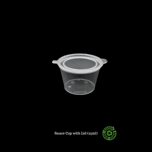 Sauce Cup with Lid - 25ml - CT Foodware