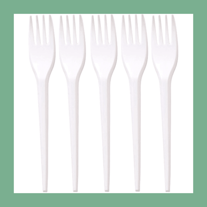 7" PP Fork (White)